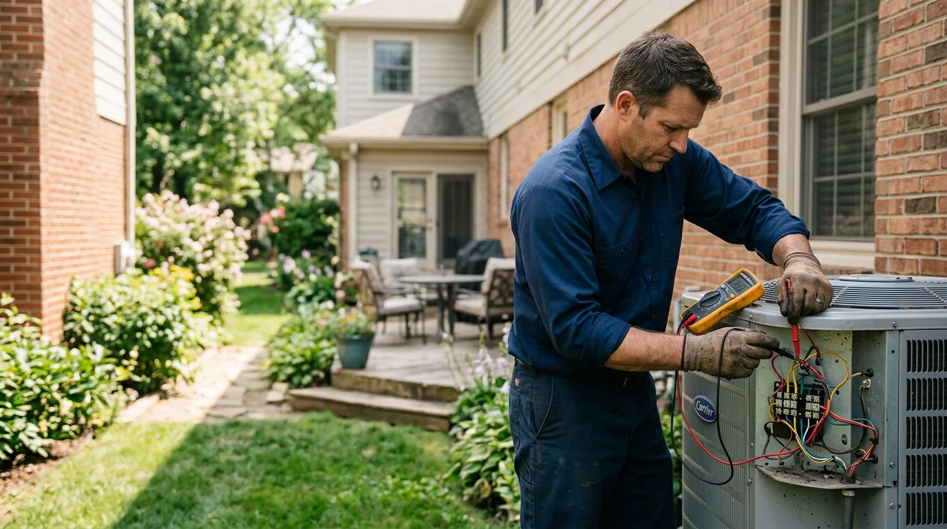 HVAC technician working near Ashland City, TN